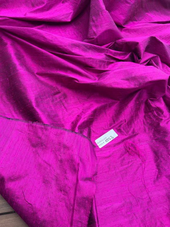 Designer Quality Silk Dupioni, Hand Woven - MAGENTA!!!