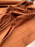 Designer Quality Silk Dupioni, Hand Woven - CHOCOLATE BROWN!!!