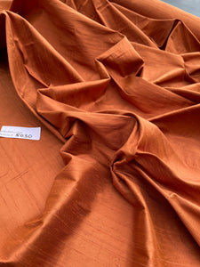 Designer Quality Silk Dupioni, Hand Woven - COPPER!!!