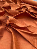 Designer Quality Silk Dupioni, Hand Woven - COPPER!!!