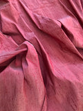 Designer Quality Iridescent Silk Dupioni, Hand Woven - STRAWBERRY RED!!!