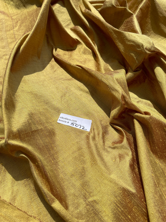 Designer Quality Silk Dupioni, Hand Woven - GOLDEN ROD!!!