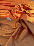 Designer Quality Iridescent Silk Dupion, Hand Woven - TOASTED GOLD!!!