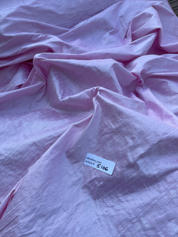 Designer Quality Iridescent Silk Dupion, Hand Woven - PROM PINK!!!