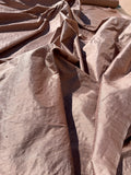 Designer Quality Silk Dupioni, Hand Woven - WARM NUTMEG!!!