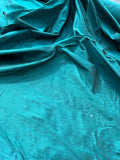 Designer Quality Iridescent Silk Dupioni, Hand Woven - TEAL!!!