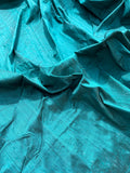 Designer Quality Iridescent Silk Dupioni, Hand Woven - TEAL!!!