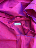 Designer Quality Iridescent Silk Dupion, Hand Woven - SHERRY/SAPPHIRE!!!