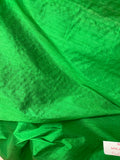 Designer Quality Silk Dupioni, Hand Woven - APPLE GREEN!!!