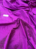 Designer Quality Iridescent Silk Dupioni, Hand Woven - MULBERRY PURPLE!!!