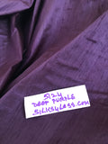 Designer Quality Iridescent Silk Dupioni, Hand Woven - DEEP PURPLE!!!