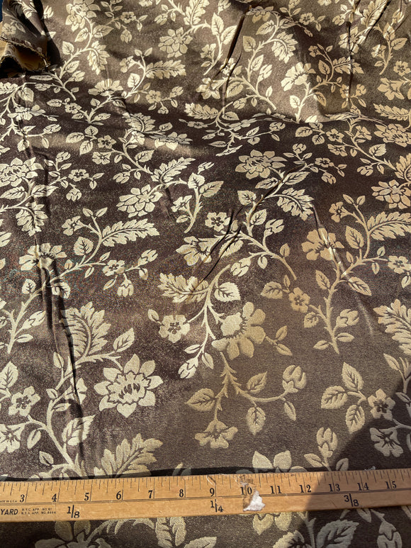 Designer Quality Heavy Silk Satin Damask Jacquard  - FLORAL PATTERN!!!