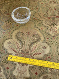 Designer Quality Silk Satin Blend Damask Jacquard - GOLD/ RED/ GREENS!!!