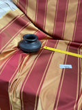 Designer Quality Heavy Silk Satin Jacquard Stripes - GOLD/ RED!!!