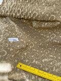 Designer Quality Silk Shantung Jacquard - BURNT GOLD/OLIVE!!!