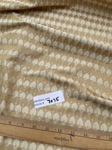 Designer Quality Silk  Shantung Jacquard - GOLDEN WHEAT/ CHAMPAGNE!!!