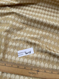 Designer Quality Silk  Shantung Jacquard - GOLDEN WHEAT/ CHAMPAGNE!!!