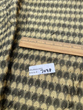 Designer Quality Silk Shantung Jacquard  - BLACK/ OLIVE GOLD!!!