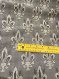 Silk Shantung Jacquard  - FLEUR DE LIS Design