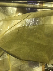 Fabulous quality Silk Organza - OLIVE GOLD!!!