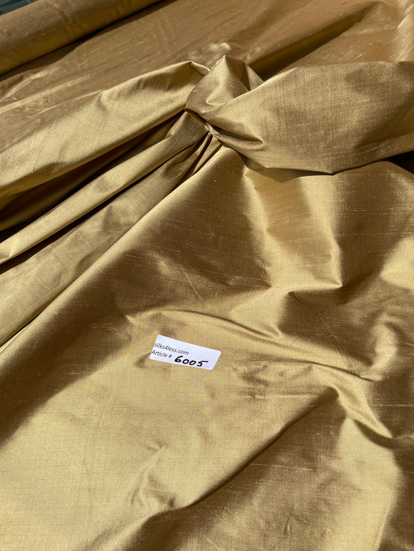 Fabulous Quality Silk Shantung - ANTIQUE GOLD!!!