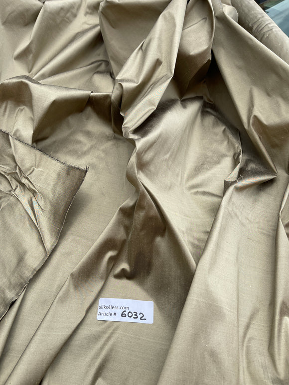 Fabulous Quality Silk Shantung - OLIVE GOLD!!!