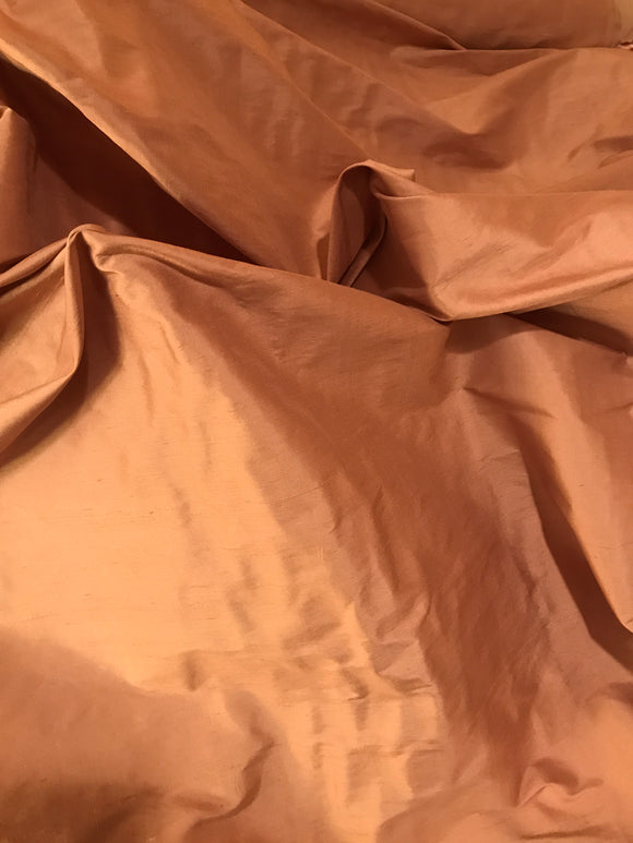 Fabulous Quality Silk Shantung - PALE COPPER!!!