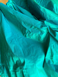 Fabulous Quality Iridescent Silk Shantung - PEACOCK GREEN!!!