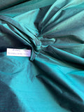 Fabulous Quality Iridescent Silk Shantung - TEAL!!!