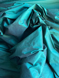 Fabulous Quality Iridescent Silk Shantung - TEAL!!!