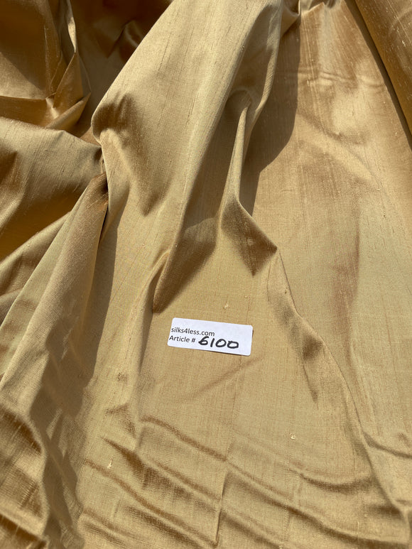 Fabulous Quality Heavy Silk Shantung 4Ply - BANANA GOLD!!!