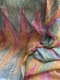 Exquisite Quality Silk Tissue Novelty - GREENS/ BROWNS/ FUCSIA/ GOLD!!!