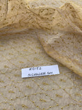 Exquisite Quality Silk Tissue Novelty Embroidered - WHITE/ GOLD!!!