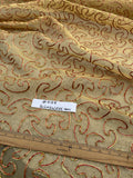 Exquisite Quality Silk Tissue Novelty/ Embroidery - WHITE/ GOLD!!!