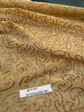 Exquisite Quality Silk Tissue Novelty/ Embroidery - WHITE/ GOLD!!!