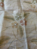 Exquisite Quality Silk Tissue Sheer Embroidery / Hand Painted - WHITE/ GOLD!!!