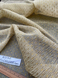 Exquisite Quality Silk Tissue Pleated Polka Dots - WHITE/ GOLD!!!