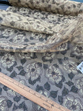 Exquisite Quality Silk Tissue Print - WHITE/ COPPER!!!