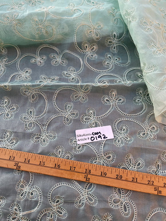 Exquisite Quality Silk Organza Embroidery- MINT!!!