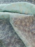 Exquisite Quality Silk Organza Embroidery- MINT!!!