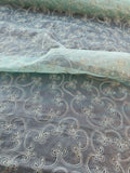 Exquisite Quality Silk Organza Embroidery- MINT!!!