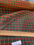 Exquisite Quality Organza Silk Plaid - GREENS/ GOLD!!!