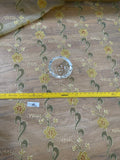 Exquisite Quality Silk Organza Embroidery / Hand Painted - FLORAL!!!