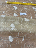 Exquisite Quality Silk Organza Sheer Embroidery - BUTTER CUP!!!