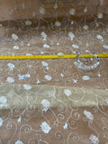 Exquisite Quality Silk Organza Sheer Embroidery - BUTTER CUP!!!