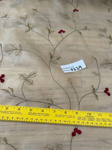 Exquisite Quality Silk Organza Sheer Embroidery - IVORY!!!