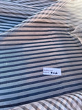 Exquisite Quality Silk Tissue Stripes Pattern - BLACK/ SILVER!!!