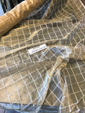 Exquisite Quality Silk Tissue Plaid Pattern - GOLD/ OFF-WHITE!!!