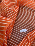 Exquisite Quality Silk Organza Stripes- ORANGE/ GOLD!!!