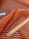 Exquisite Quality Silk Organza Stripes- ORANGE/ GOLD!!!